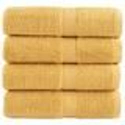 vidaXL Serviettes d'invité de qualité supérieure SOLUND 4 pcs doré