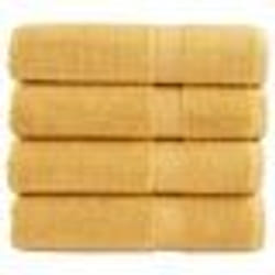 vidaXL Essuie-mains de qualité supérieure SOLUND 4 pcs doré 600 g/m²