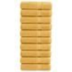 vidaXL Essuie-mains de qualité supérieure SOLUND 10 pcs doré 600 g/m²