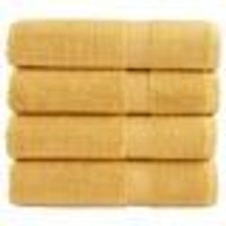 vidaXL Serviettes de bain de qualité supérieure SOLUND 4 pcs doré