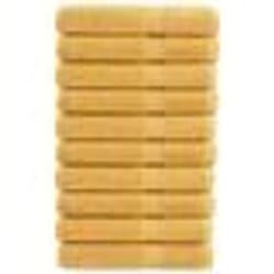 vidaXL Serviettes de sauna de qualité supérieure SOLUND 10 pcs doré