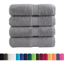 Vidaxl - Serviettes de toilette premium solund 4 pièces Gris 30 x 30 cm 600 g/m²