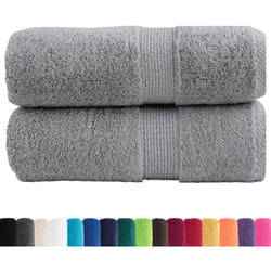 Serviettes d'invité de qualité supérieure solund 2 pcs gris Vidaxl