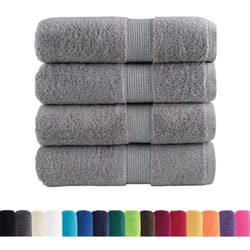 vidaXL Serviettes d'invité de qualité supérieure SOLUND 4 pcs gris
