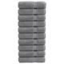 vidaXL Essuie-mains de qualité supérieure SOLUND 10 pcs gris 600 g/m²