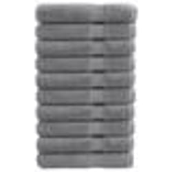 vidaXL Serviettes de sauna de qualité supérieure SOLUND 10 pcs gris