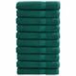 vidaXL Serviettes de qualité supérieure SOLUND 10 pcs vert 600 g/m²