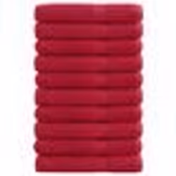 vidaXL Serviettes de sauna de qualité supérieure SOLUND 10 pcs rouge