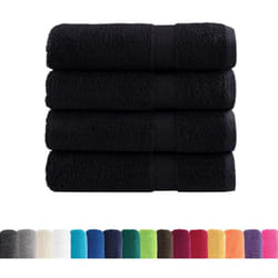 Essuie-mains de qualité supérieure SOLUND 4 pcs noir 600 g/m² vidaXL