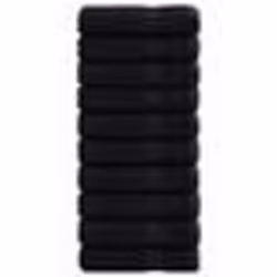 vidaXL Essuie-mains de qualité supérieure SOLUND 10 pcs noir 600 g/m²