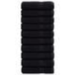vidaXL Essuie-mains de qualité supérieure SOLUND 10 pcs noir 600 g/m²