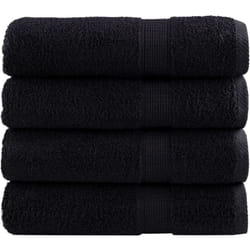 Vidaxl - Serviettes de douche de qualité supérieure solund 4 pcs noir