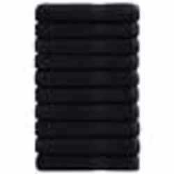 vidaXL Serviettes de sauna de qualité supérieure SOLUND 10 pcs noir