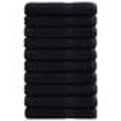 vidaXL Serviettes de sauna de qualité supérieure SOLUND 10 pcs noir