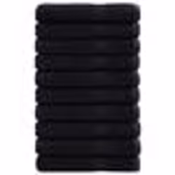 vidaXL Serviettes de qualité supérieure SOLUND 10 pcs noir 600 g/m²