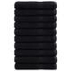 vidaXL Serviettes de qualité supérieure SOLUND 10 pcs noir 600 g/m²