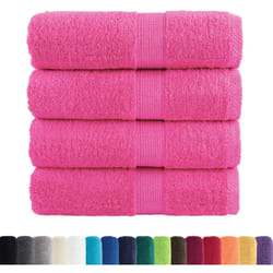 Vidaxl - Serviettes de toilette Premium solund 4 pièces Rose 30 x 30 cm 600 g/m²