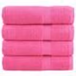 vidaXL Essuie-mains de qualité supérieure SOLUND 4 pcs rose 600 g/m²