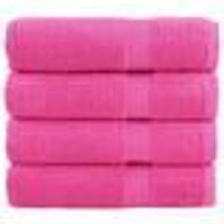 vidaXL Essuie-mains de qualité supérieure SOLUND 4 pcs rose 600 g/m²
