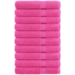vidaXL Serviettes de qualité supérieure SOLUND 10 pcs rose 600 g/m²