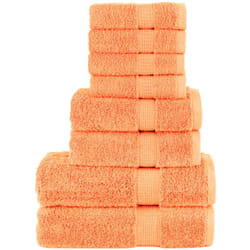 Vidaxl - Ensemble de serviettes de qualité supérieure solund 8pcs orange