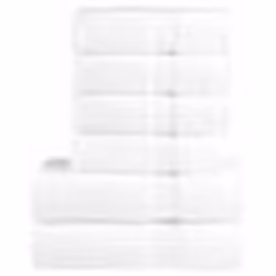 vidaXL Ensemble de serviettes de qualité supérieure SOLUND 6 pcs blanc