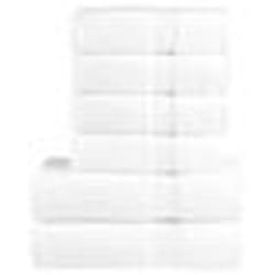 vidaXL Ensemble de serviettes de qualité supérieure SOLUND 6 pcs blanc