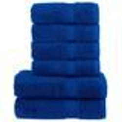 vidaXL Ensemble de serviettes de qualité supérieure SOLUND 6 pcs bleu