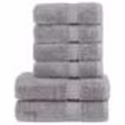 vidaXL Ensemble de serviettes de qualité supérieure SOLUND 6 pcs gris