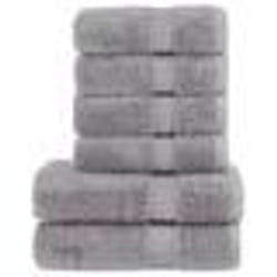 vidaXL Ensemble de serviettes de qualité supérieure SOLUND 6 pcs gris