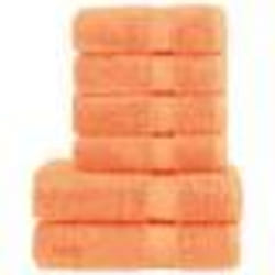 vidaXL Ensemble de serviettes de qualité supérieure SOLUND 6pcs orange