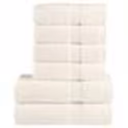 vidaXL Ensemble de serviettes de qualité supérieure SOLUND 6 pcs crème