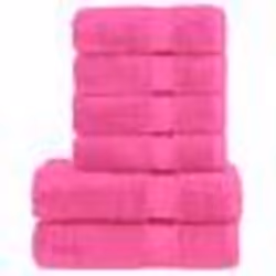 vidaXL Ensemble de serviettes de qualité supérieure SOLUND 6 pcs rose