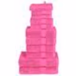 vidaXL Ensemble de serviettes de qualité supérieure SOLUND 12 pcs rose