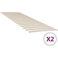 vidaXL Lattes de rechange pour sommier avec 34 lattes, 2 pièces, 80 x 200 cm - 80 x 200 cm