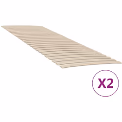 Ces sommiers à lattes en bois vous garantissent de bonnes nuits de sommeil ! Matériau durable : le bois de peuplier massif es ...
