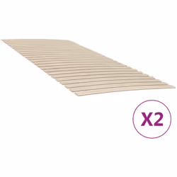 Ces sommiers à lattes en bois vous garantissent de bonnes nuits de sommeil ! Matériau durable : le bois de peuplier massif es ...