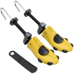 vidaXL Tendeurs de chaussures et chausse-pied jaune EU 37-41 plastique