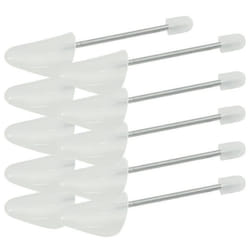 vidaXL Embauchoirs 5 paires blanc EU 38-44 plastique