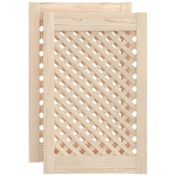 Portes d'armoires en treillis 2 pcs 39,5x61,5 cm pin massif Vidaxl