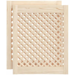 Vidaxl - Portes d'armoires en treillis 2 pcs 49,5x61,5 cm pin massif
