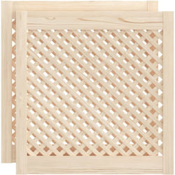 Vidaxl - Portes d'armoires en treillis 2 pcs 59,5x61,5 cm pin massif