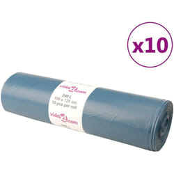 Vidaxl - Sacs poubelles 100 pcs bleu 240 l
