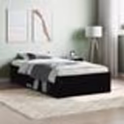 vidaXL Cadre de lit sans matelas noir 90x200 cm - 90 x 200 cm