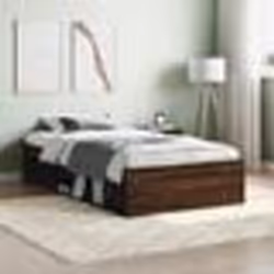 vidaXL Cadre de lit sans matelas chêne marron 90x200 cm - 90 x 200 cm