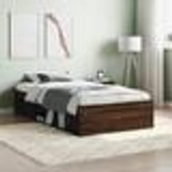 vidaXL Cadre de lit sans matelas chêne marron 90x200 cm - 90 x 200 cm