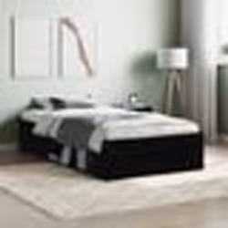 vidaXL Cadre de lit sans matelas noir 100x200 cm - 100 x 200 cm