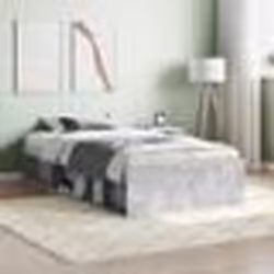 vidaXL Cadre de lit sans matelas gris béton 100x200 cm - 100 x 200 cm
