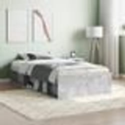 vidaXL Cadre de lit sans matelas gris béton 100x200 cm - 100 x 200 cm
