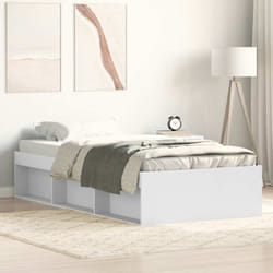 Vidaxl - Cadre de lit blanc 90x190 cm